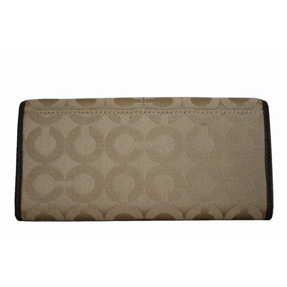 Coach Madison Op Art Wallet Sateen & Leather - Picture 4 of 9